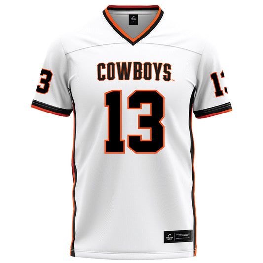 Oklahoma State - NCAA Football : Garret Rangel - White Football Jersey