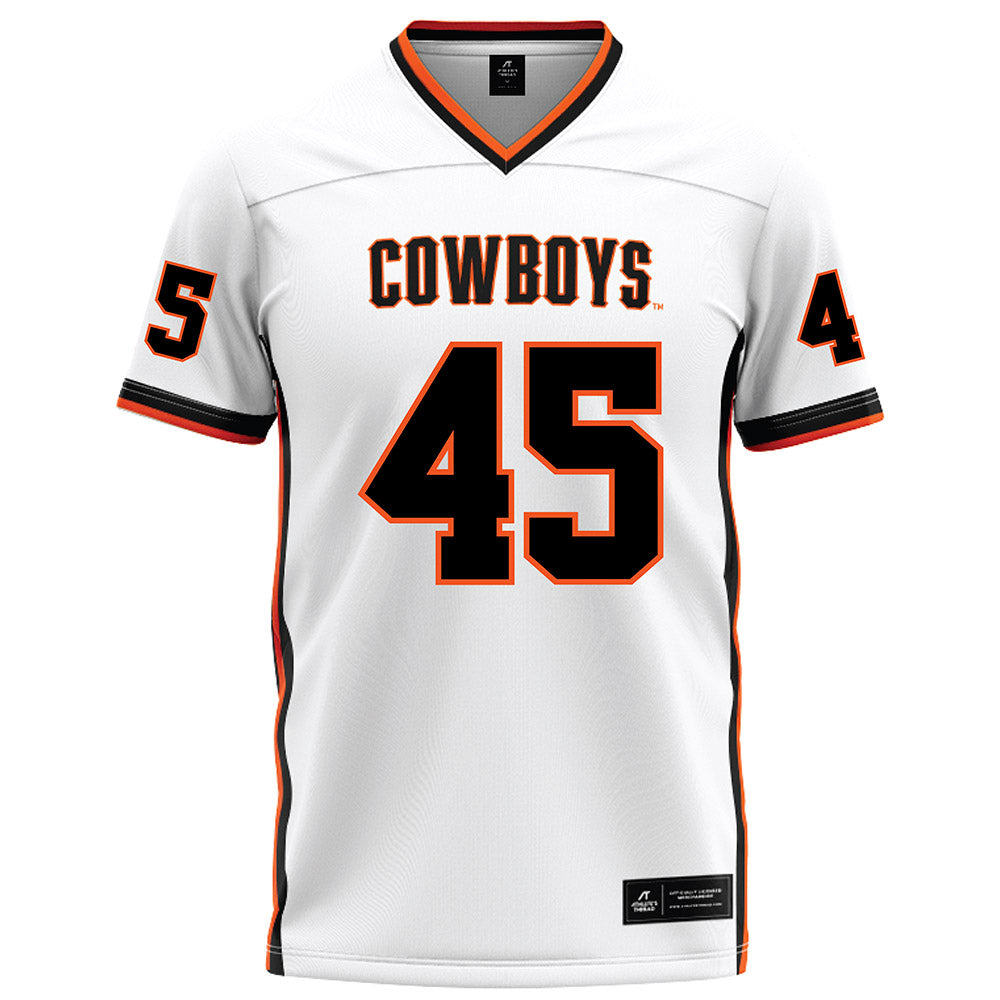 Oklahoma State - NCAA Football : Justin Crutchmer - White Football Jersey