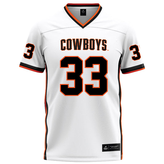 Oklahoma State - NCAA Football : Jonathan Agumadu - White Football Jersey