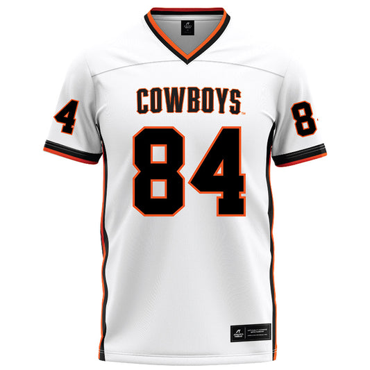 Oklahoma State - NCAA Football : Matrail Lopez - White Football Jersey-0