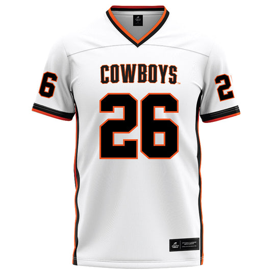 Oklahoma State - NCAA Football : Jacobi Oliphant jr - White Football Jersey