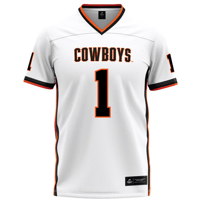 Oklahoma State - NCAA Football : De'zhaun Stribling - White Football Jersey