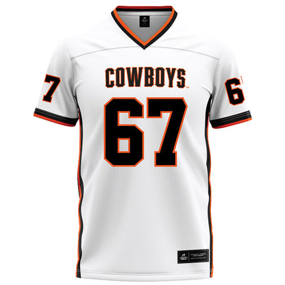 Oklahoma State - NCAA Football : Jaelen Tucker - White Football Jersey