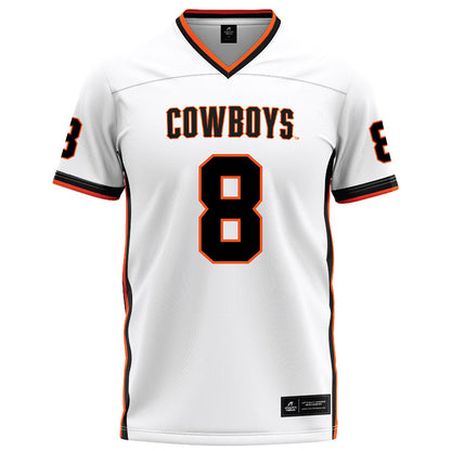 Oklahoma State - NCAA Football : Parker Robertson - White Football Jersey