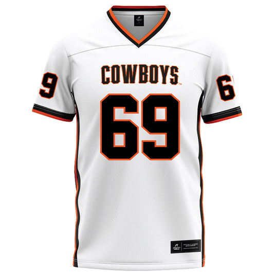 Oklahoma State - NCAA Football : Nuku Mafi - White Football Jersey