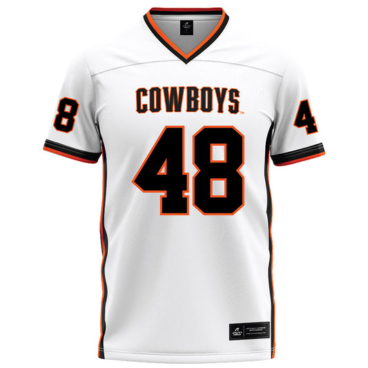 Oklahoma State - NCAA Football : Elijah Wright - White Football Jersey