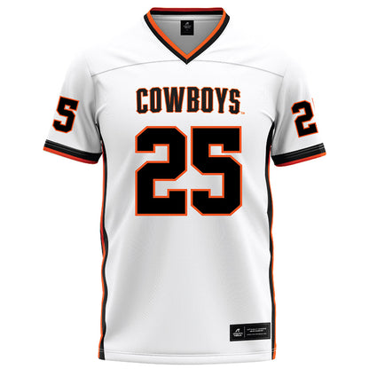 Oklahoma State - NCAA Football : Hudson Devins - White Football Jersey