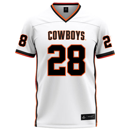 Oklahoma State - NCAA Football : Elijah Williams - White Football Jersey