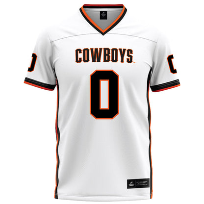Oklahoma State - NCAA Football : Malik Charles - White Football Jersey-0