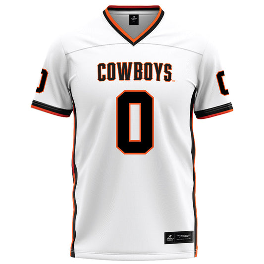 Oklahoma State - NCAA Football : Malik Charles - White Football Jersey-0