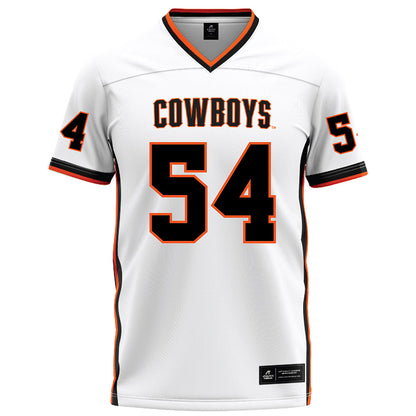 Oklahoma State - NCAA Football : Austin Young - White Football Jersey