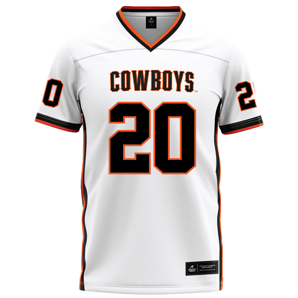 Oklahoma State - NCAA Football : Desean Buckner - White Football Jersey