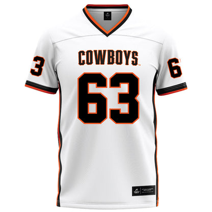 Oklahoma State - NCAA Football : Caleb Hackleman - White Football Jersey