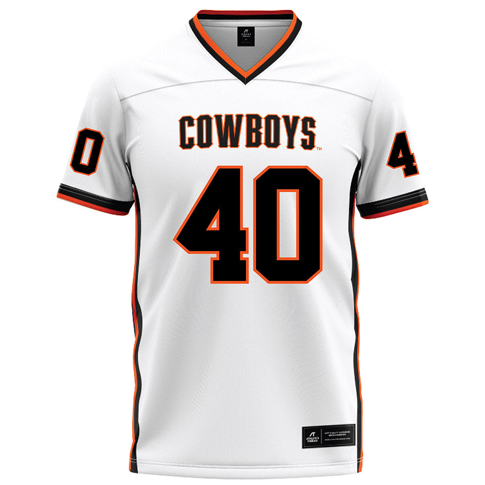 Oklahoma State - NCAA Football : Taje McCoy - White Football Jersey-0