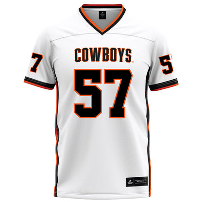 Oklahoma State - NCAA Football : Aidan Davenport - White Football Jersey