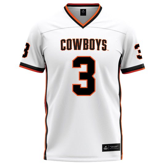 Oklahoma State - NCAA Football : Cameron Smith - White Football Jersey