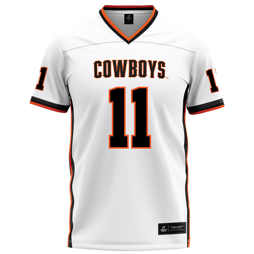 Oklahoma State - NCAA Football : Dylan Smith - White Football Jersey