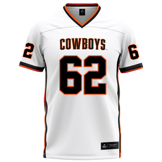 Oklahoma State - NCAA Football : Jamsion Mejia - White Football Jersey-0