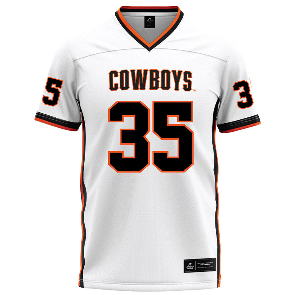 Oklahoma State - NCAA Football : Poasa Utu - White Football Jersey