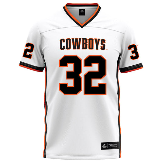 Oklahoma State - NCAA Football : Braden Baize - White Football Jersey