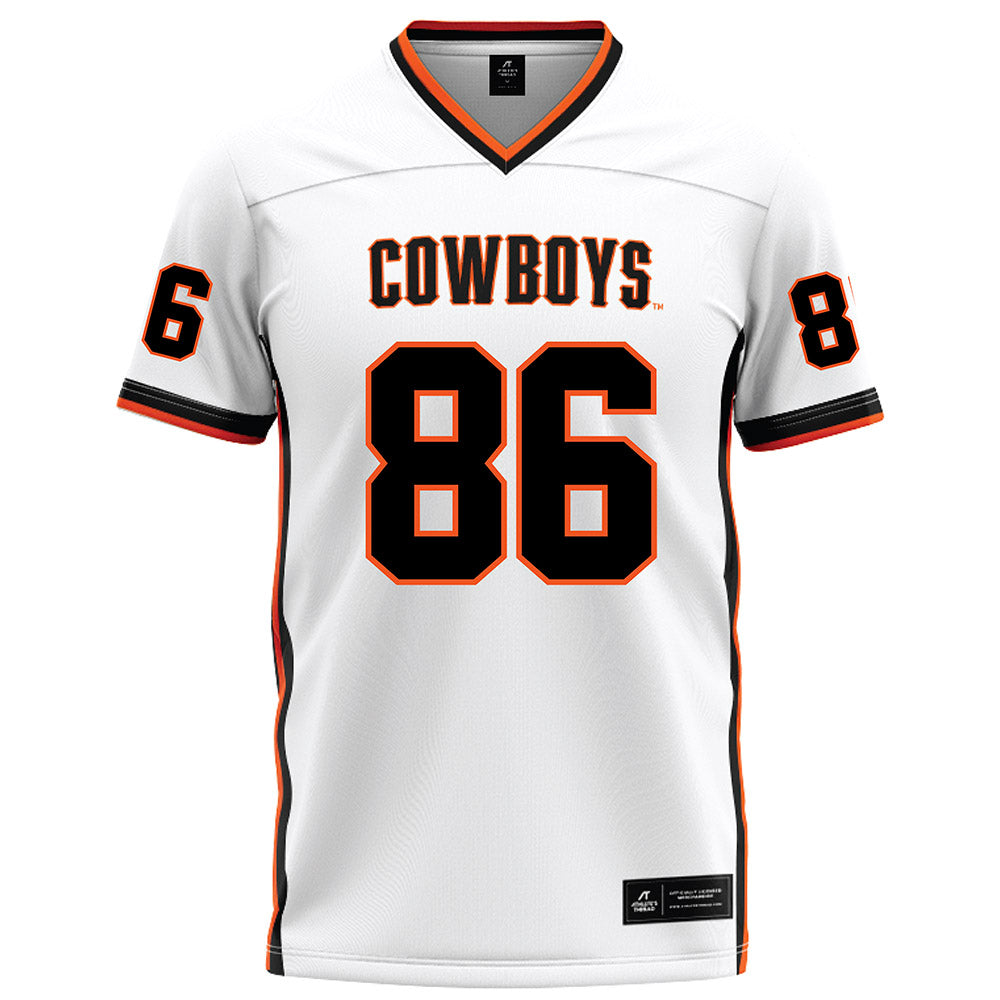 Oklahoma State - NCAA Football : Will Monney - White Football Jersey-0