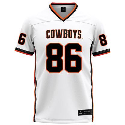 Oklahoma State - NCAA Football : Will Monney - White Football Jersey-0