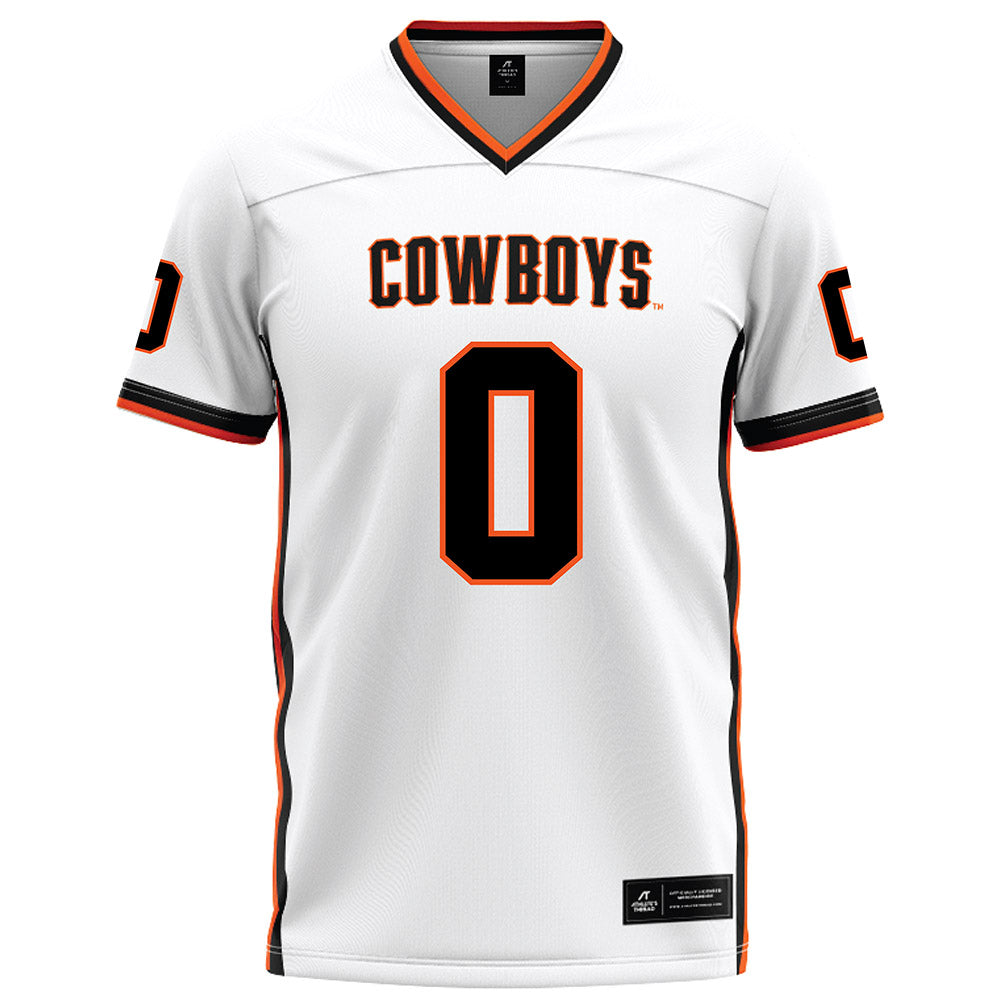 Oklahoma State - NCAA Football : Malik Charles - White Football Jersey-0