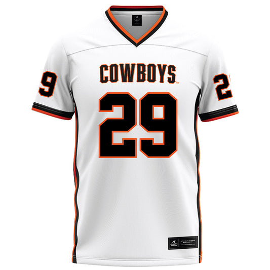 Oklahoma State - NCAA Football : Hudson Kaak - White Football Jersey