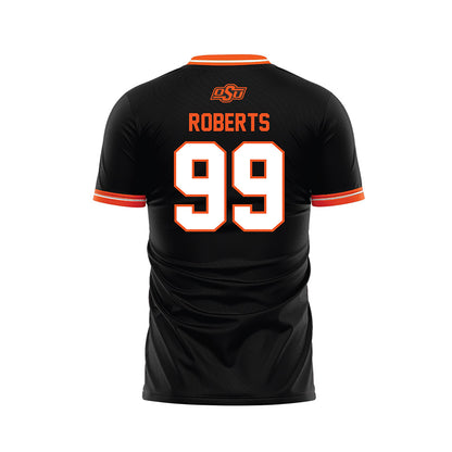 Oklahoma State - NCAA Women's Soccer : Addison Roberts - Black Soccer Jersey