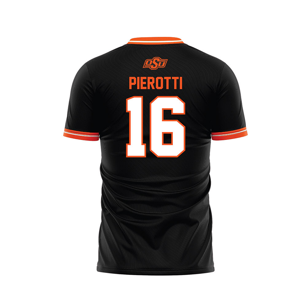 Oklahoma State - NCAA Women's Soccer : Bella Pierotti - Black Soccer Jersey