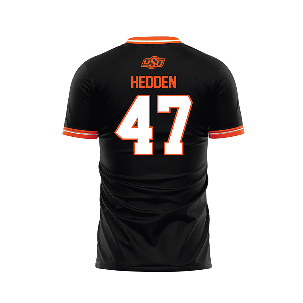 Oklahoma State - NCAA Women's Soccer : Emmy Hedden - Black Soccer Jersey-1