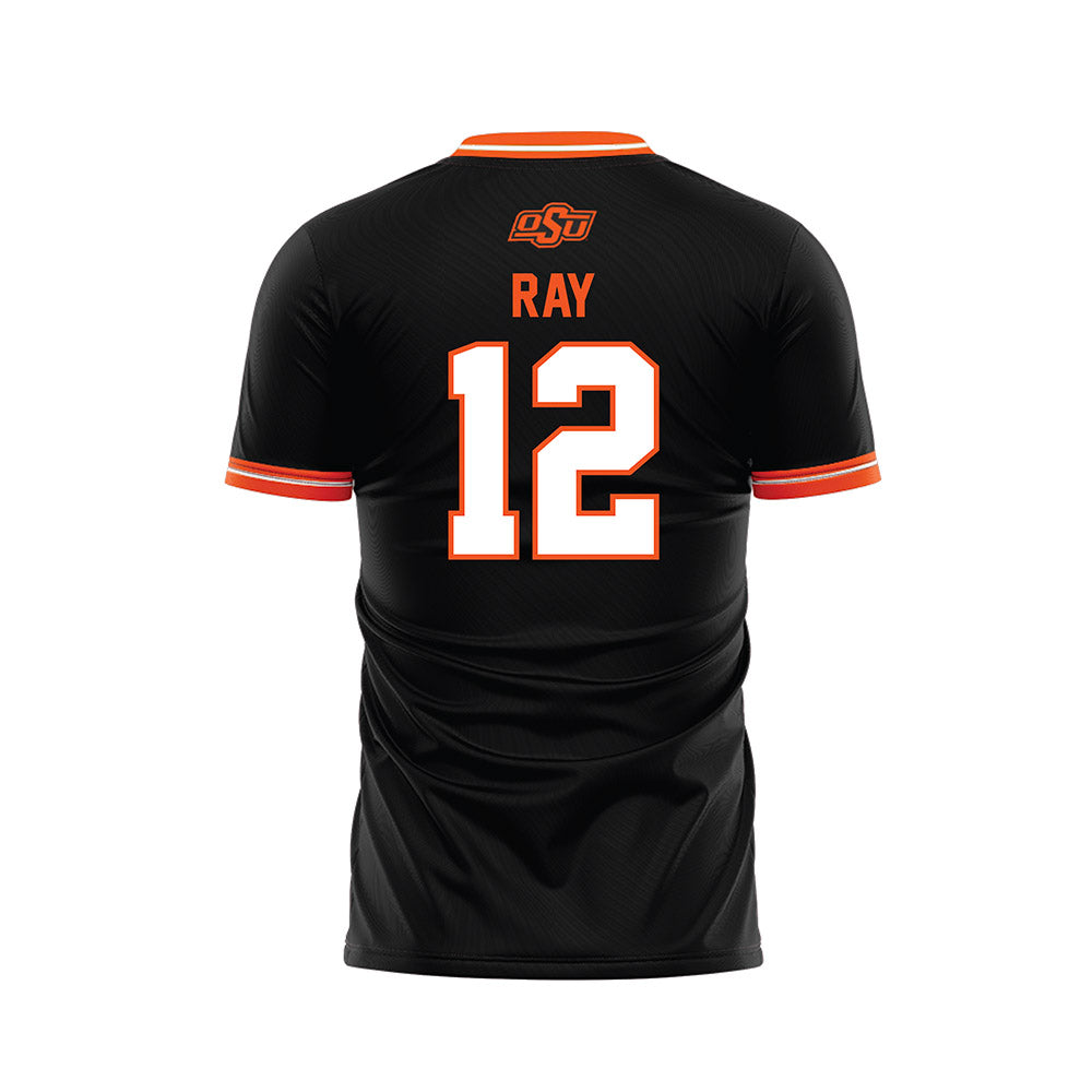 Oklahoma State - NCAA Women's Soccer : nicole ray - Black Soccer Jersey