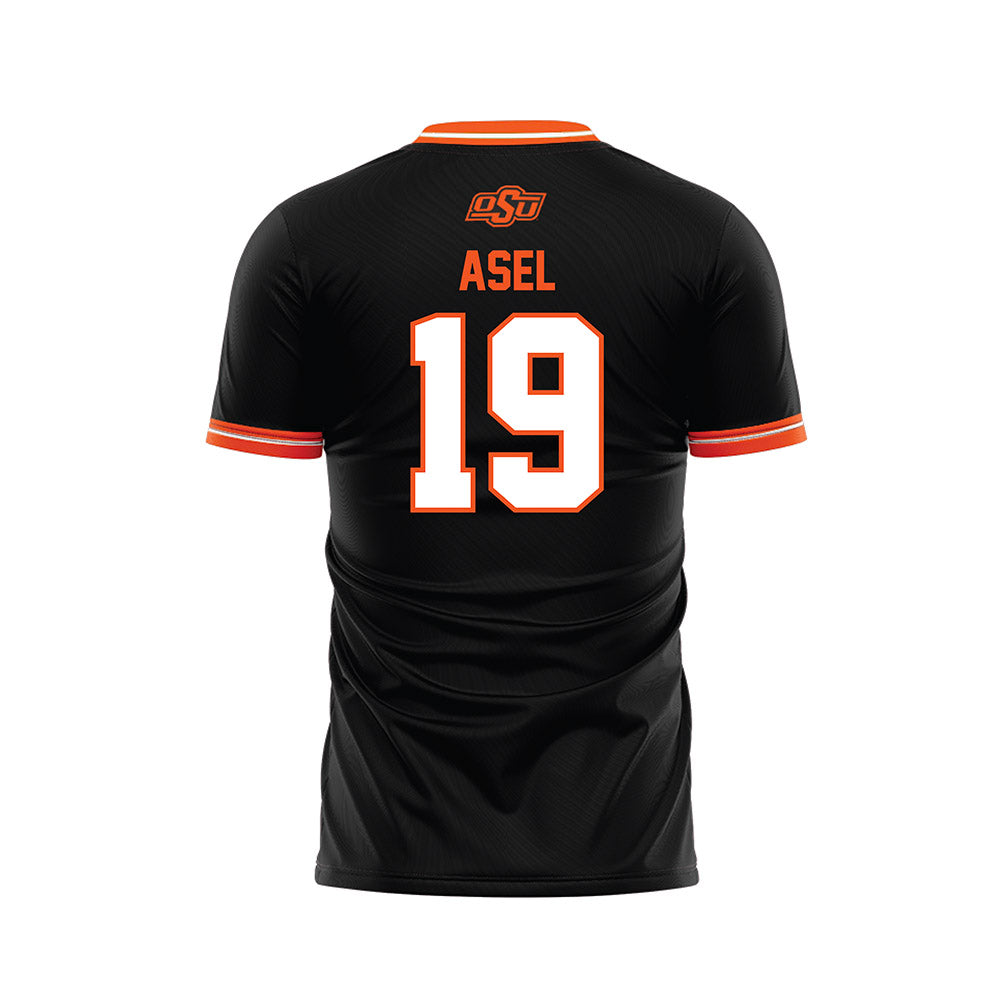 Oklahoma State - NCAA Women's Soccer : Madison Asel - Black Soccer Jersey-1