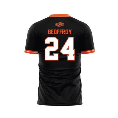 Oklahoma State - NCAA Women's Soccer : Ellie Geoffroy - Black Soccer Jersey