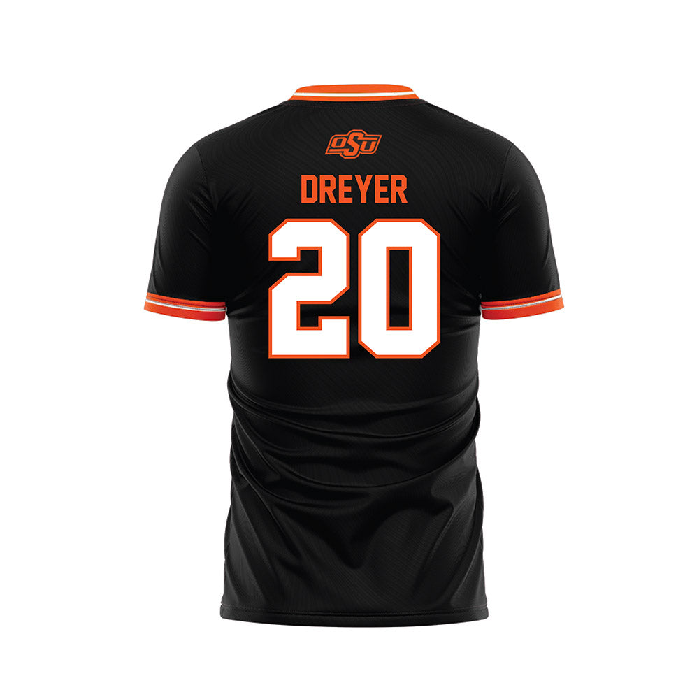 Oklahoma State - NCAA Women's Soccer : Kate Dreyer - Black Soccer Jersey