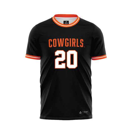 Oklahoma State - NCAA Women's Soccer : Kate Dreyer - Black Soccer Jersey