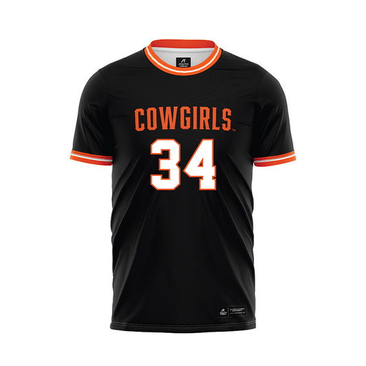 Oklahoma State - NCAA Women's Soccer : Grace Gordon - Black Soccer Jersey