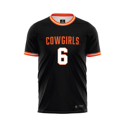 Oklahoma State - NCAA Women's Soccer : Adelhia Ghonda - Black Soccer Jersey