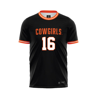 Oklahoma State - NCAA Women's Soccer : Bella Pierotti - Black Soccer Jersey