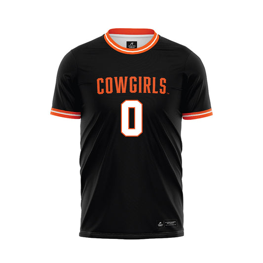 Oklahoma State - NCAA Women's Soccer : Peyton Pearson - Black Soccer Jersey