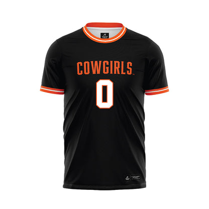 Oklahoma State - NCAA Women's Soccer : Logan Marks - Black Soccer Jersey