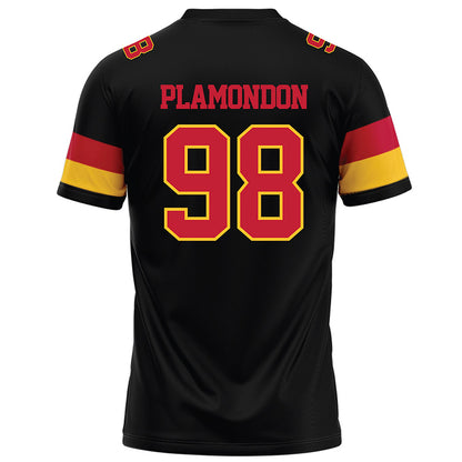 Ferris State - NCAA Football : Jake Plamondon - Black Football Jersey