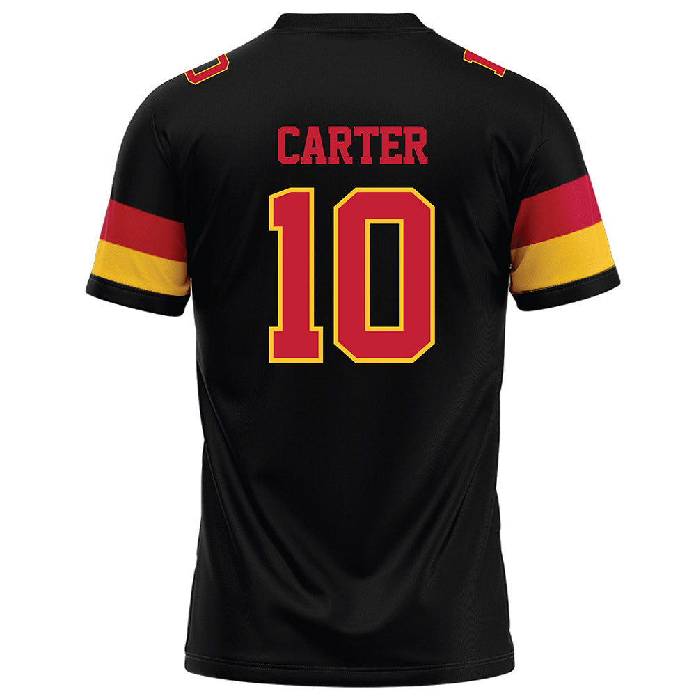 Ferris State - NCAA Football : Ralph Carter - Black Football Jersey