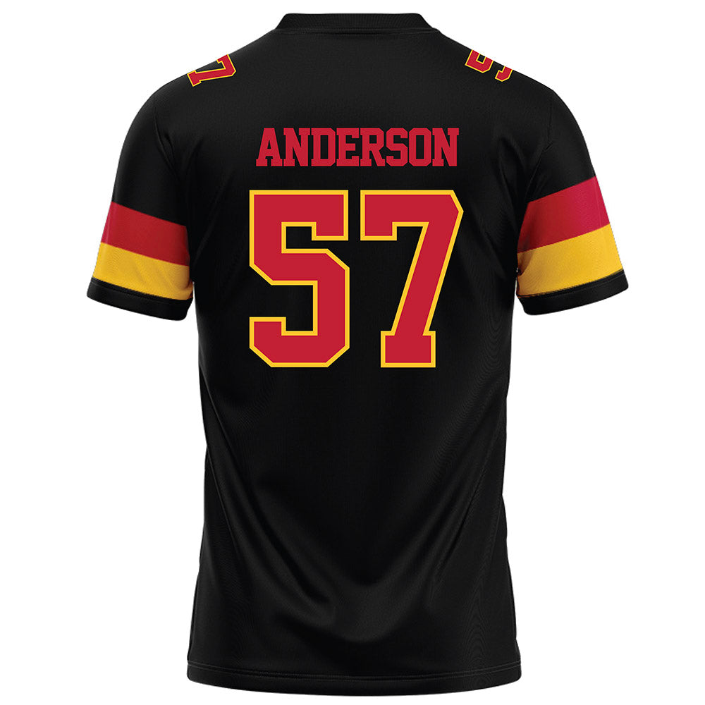 Ferris State - NCAA Football : Derek Anderson - Black Football Jersey-1