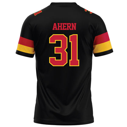 Ferris State - NCAA Football : Ryan Ahern - Black Football Jersey-1