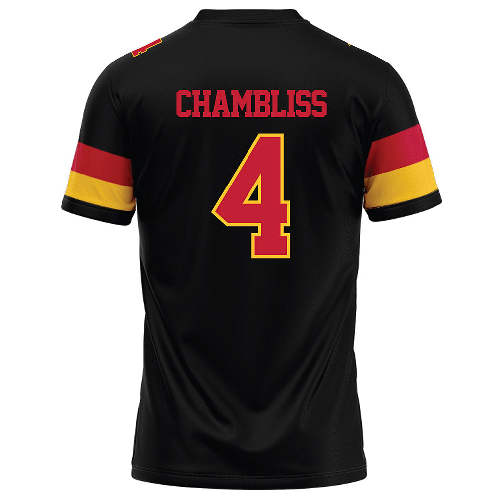 Ferris State - NCAA Football : Trinidad Chambliss - Black Football Jersey