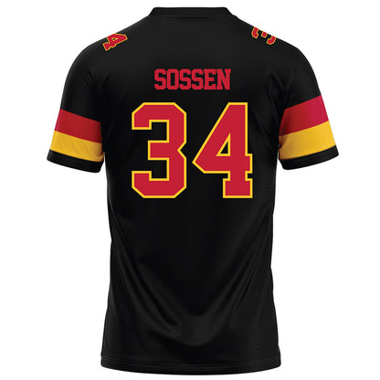 Ferris State - NCAA Football : Finn Sossen - Black Football Jersey-1