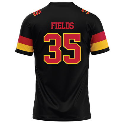 Ferris State - NCAA Football : Jerek Fields - Black Football Jersey-1