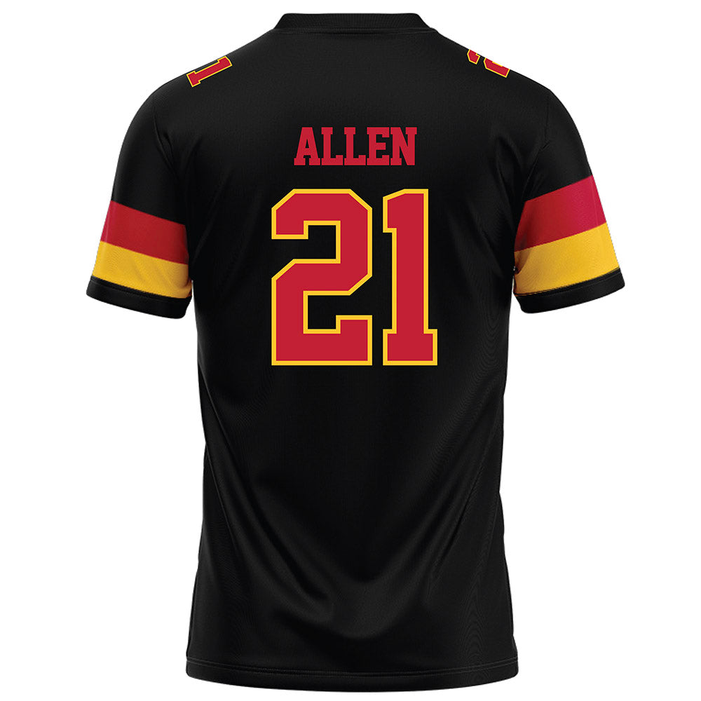 Ferris State - NCAA Football : Timothy Allen - Black Football Jersey-1