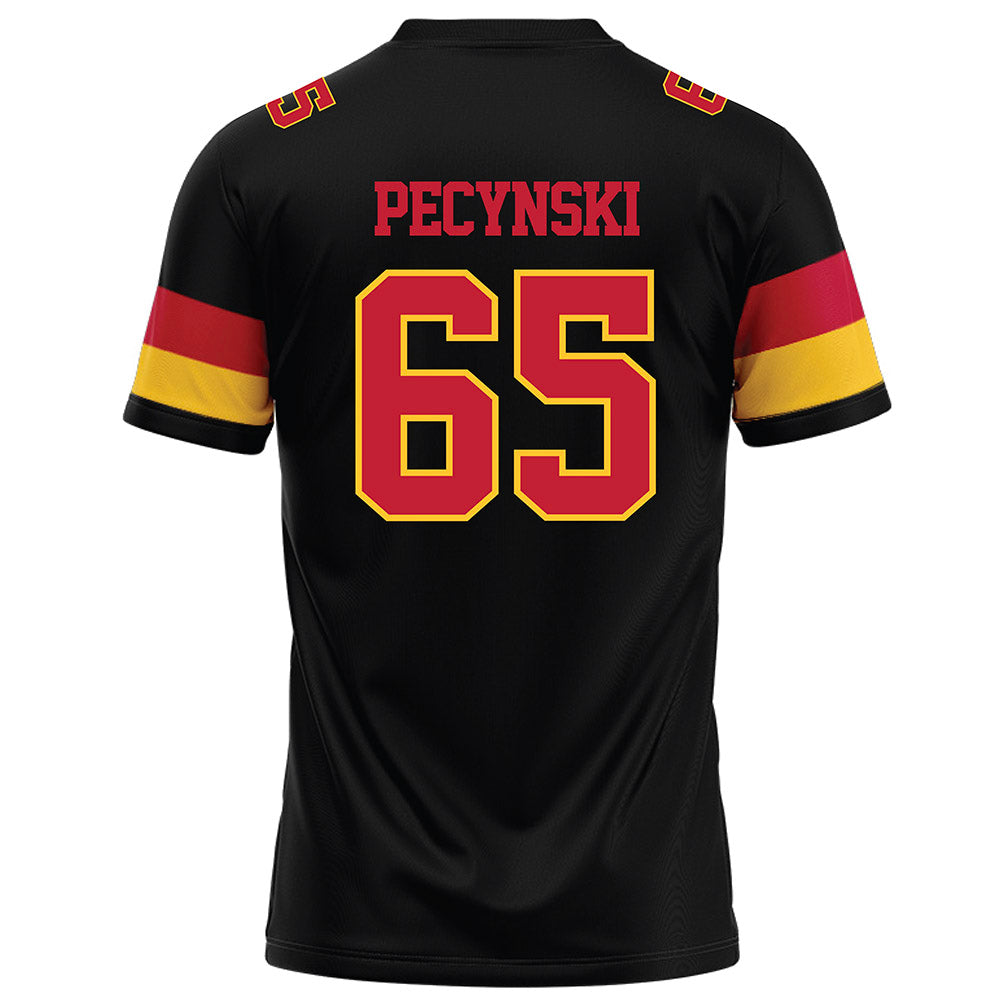 Ferris State - NCAA Football : Cory Pecynski - Black Football Jersey-1